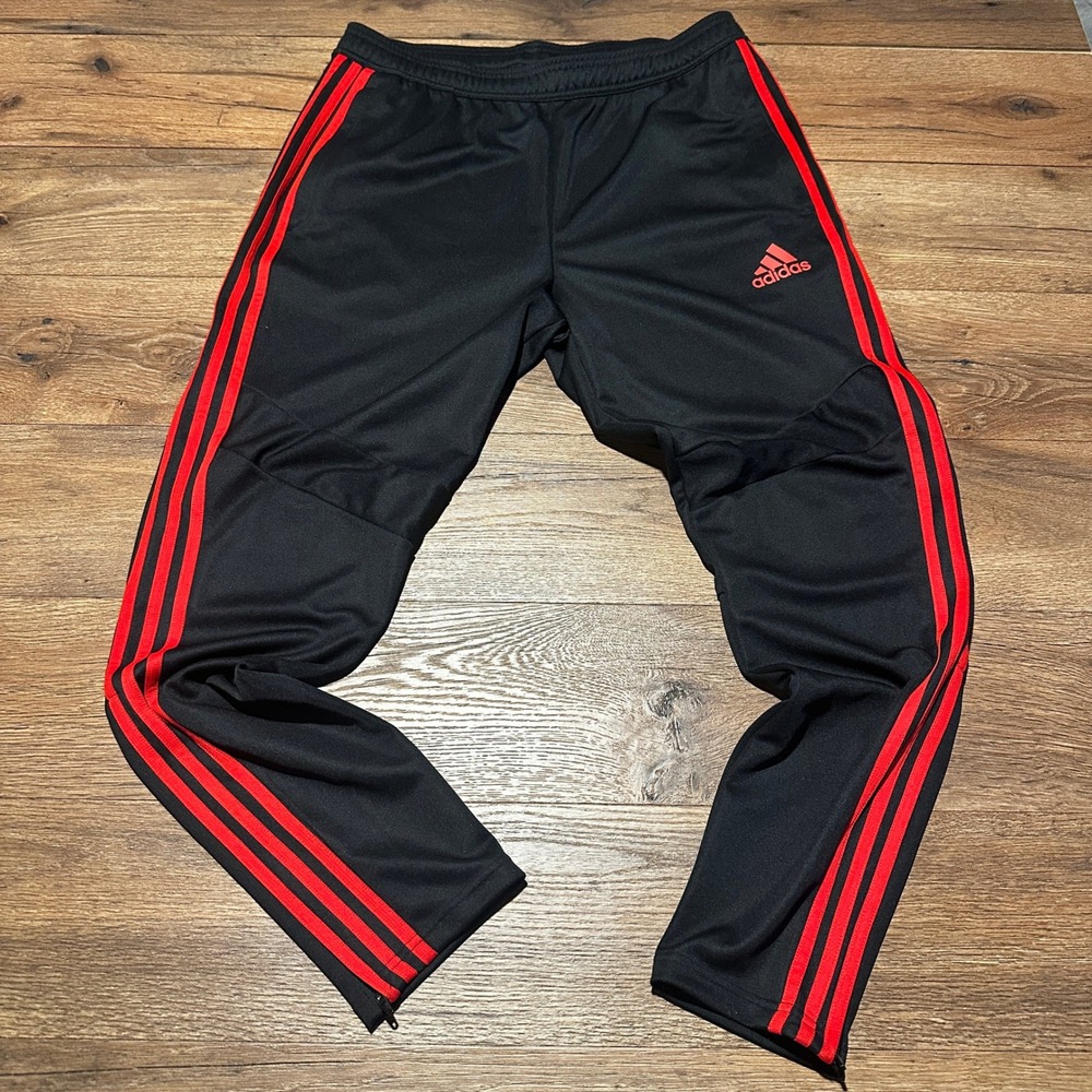 Adidas Black Red Tiro 17 Training Pants Women Large DZ6169